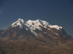 Blick auf den Gletscher des Nevado Illimani in Bolivien
Quelle: Patrick Ginot (idw)