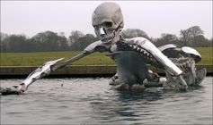 Skulptur am Ort des diesjährige Bilderbergertreffens Bild: Infowars.com