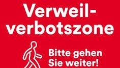 Schild der Verweilverbotszone in Düsseldorf Bild: UM / Eigenes Werk