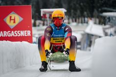 Max Langenhan dominiert Rodel Weltcup mit neuntem Sieg in Folge im kanadischen Whistler  Bild: FIL / Josef Plaickner Fotograf: Josef Plaickner