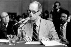 E. Howard Hunt testifies before the Watergate Committee