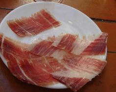 Jamón Ibérico, geschnitten