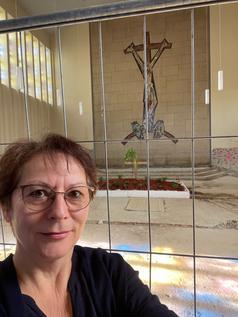 Kantorin Andrea Stenzel in der Martin-Luther-Kirche in Bad Neuenahr Bild: Evangelische Kirche im Rheinland (EKiR) Fotograf: Andrea Stenzel