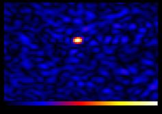 Zentralbereich der aktiven Galaxie BL Lac - die Entdeckung interferometrischer Signale ("fringes") zwischen dem Weltraum-Radioteleskop RadioAstron und dem 100-m-Radioteleskop Effelsberg
Quelle: MPIfR/J. Anderson (idw)