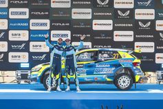 Roberto Daprà und Beifahrer Luca Guglielmetti (2025) Bild: SMB Fotograf: Skoda Auto Deutschland GmbH