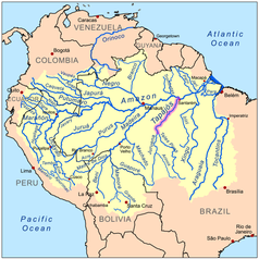 Der Rio Tapajós ist einer der größten Nebenflüsse des Amazonas. Entstanden aus dem Zusammenfluss von Rio Juruena und Teles Pires, mündet er am rechten, südlichen Ufer in der Nähe von Santarém in den größten Fluss der Erde.