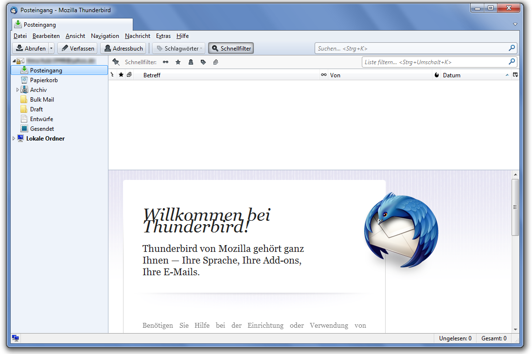 Mozilla Thunderbird (engl. für Donnervogel) ist ein freies ...