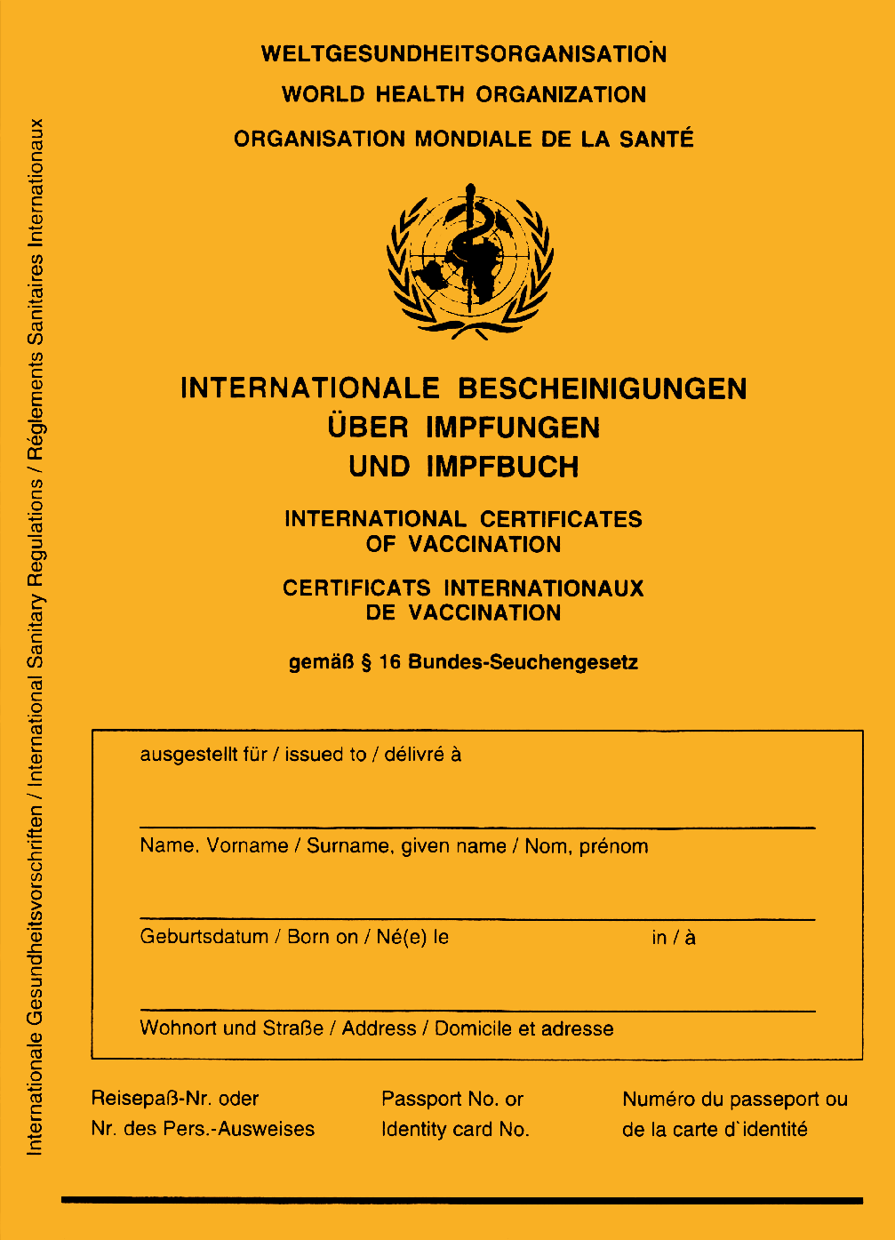 Internationaler Impfausweis