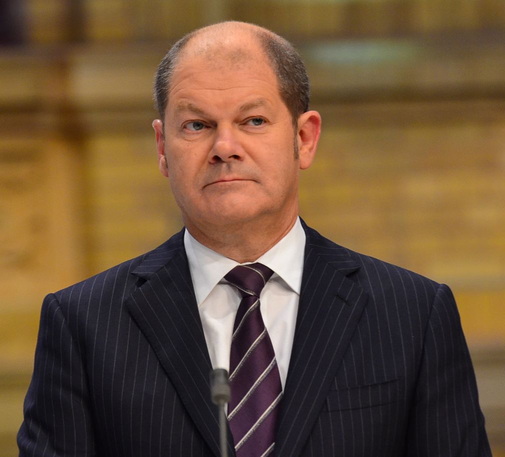 Olaf Scholz im ZDF-Wahlstudio nach der Bundestagswahl 2013