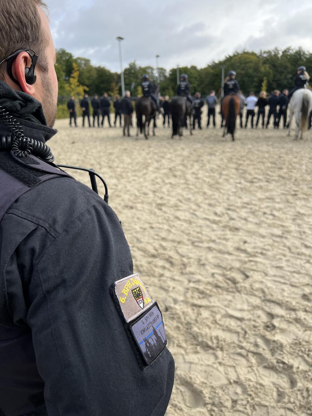 Training mit der Landesreiterstaffel Bild: Polizei