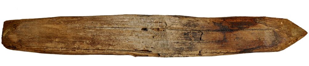 Ein ca. 400 Jahre alter Holznagel: Sind diese wieder im Kommen?