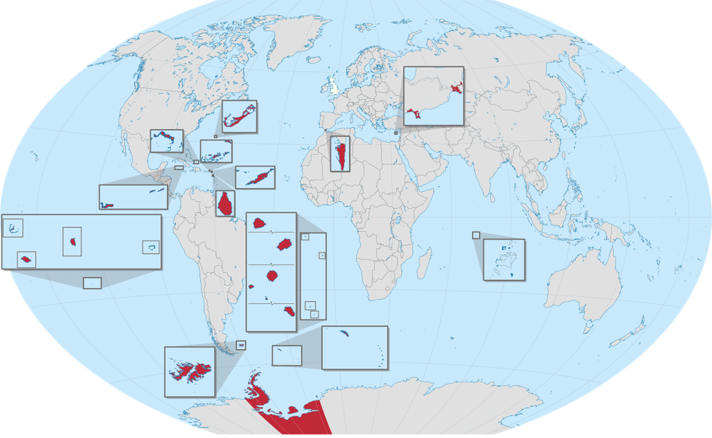 Überseegebiete des Vereinigten Königreichs ohne Kronbesitzungen