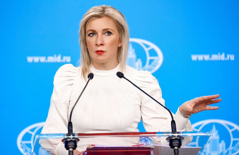 Maria Sacharowa (2022) Bild: Pressestelle des russischen Außenministeriums / Sputnik