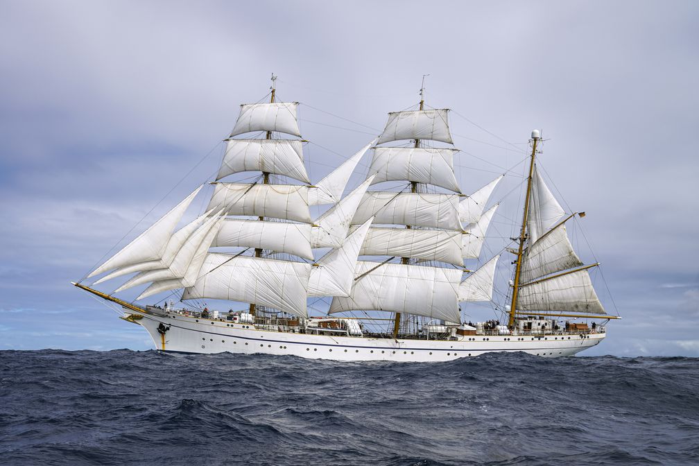 Segelschulschiff Gorch Fock unter Vollsegel Bild: Bundeswehr