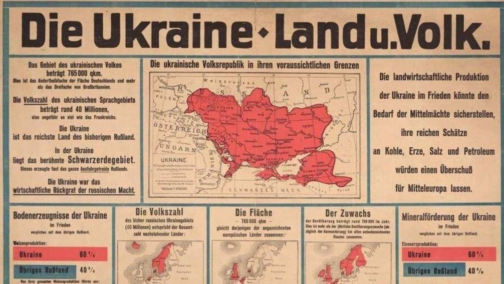 Ukraine-Karte des Jahres 1918
