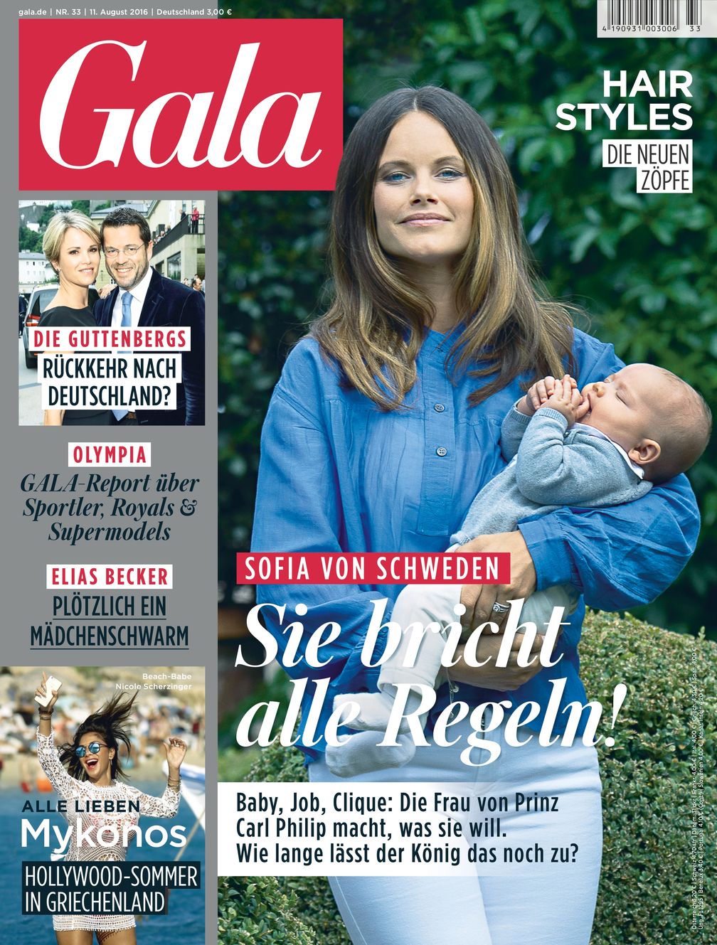 Funkstille zwischen Matt Damon und Franka Potente. Cover. Bild: "obs/Gruner+Jahr, Gala/GALA 33/2016"