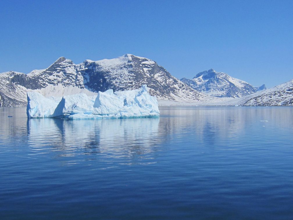 Eisberge im Südwesten Grönlands.
Quelle: Foto: Thomas Juul-Pedersen, GINR (idw)