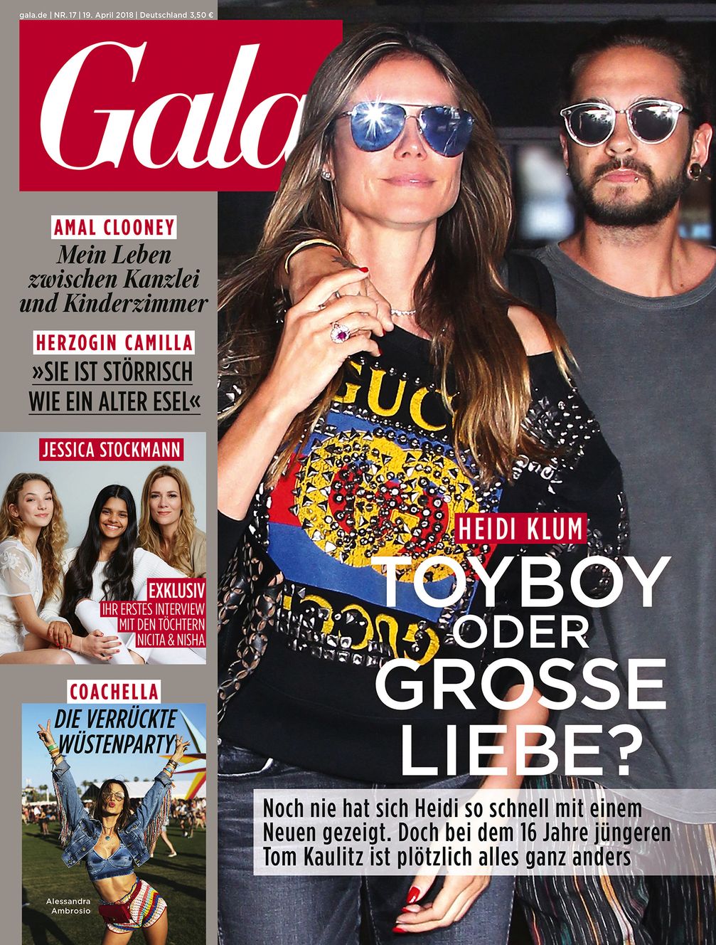 Cover GALA Heft 17/2018, EVT 19.04.2017. Bild: "obs/Gruner+Jahr, Gala"