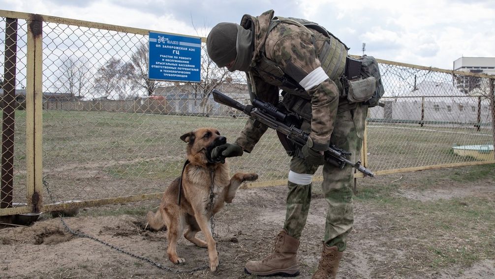 Ein russischer Militärangehöriger im AKW Saporoschje (Archivbild).