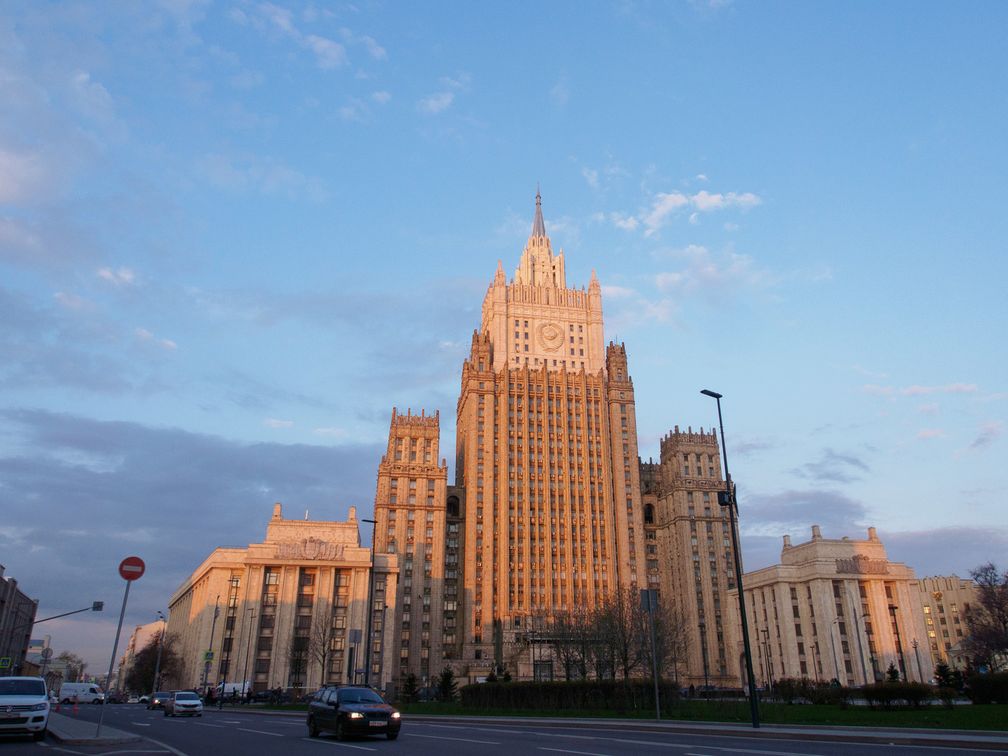 Auf dem Archivbild: Das Gebäude des Außenministeriums Russlands Bild: Alexander Sayganov / SOPA Images / Legion-media.ru