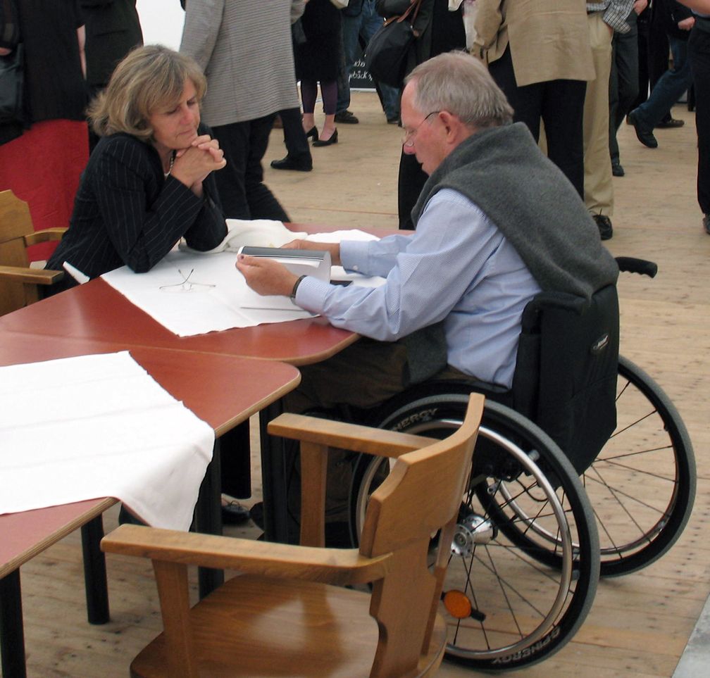 Schäuble und seine Frau Ingeborg Schäuble (2007)