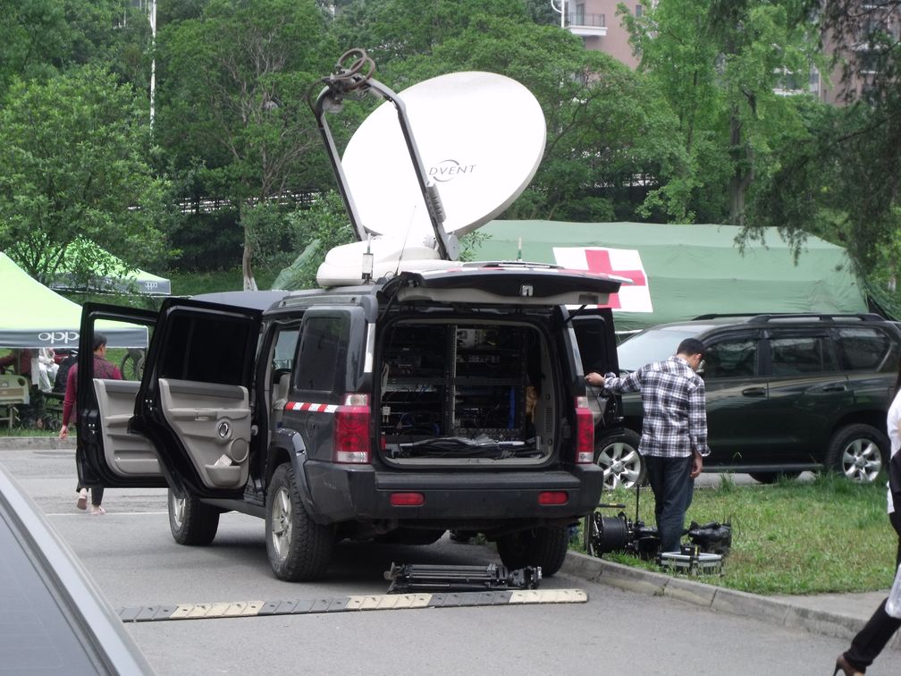 Übertragungswagen von CCTV (Symbolbild)