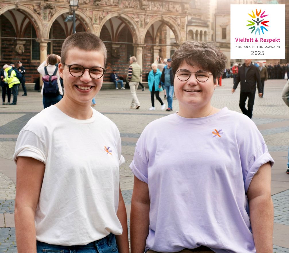 Hannah und Judith Burgmeier  (2025) Bild: Korian Stiftung Fotograf: Candela Film