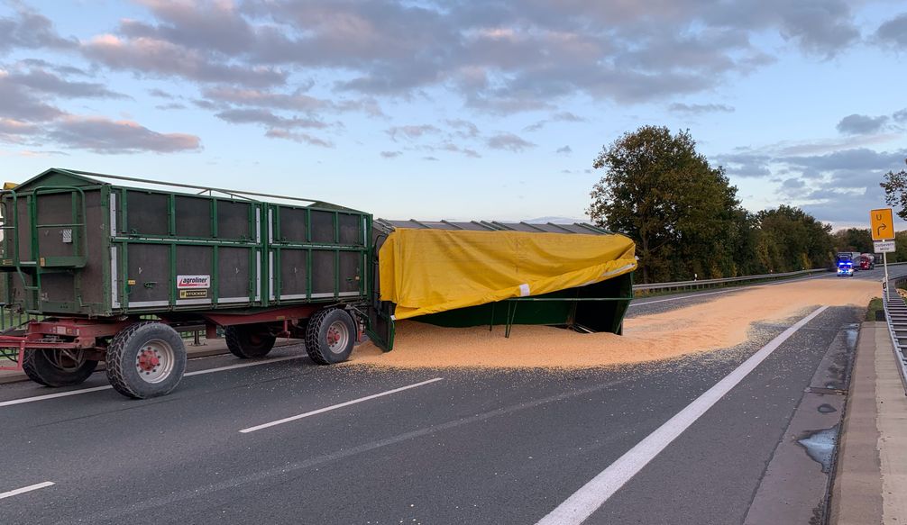 Unfallstelle B475 Warendorf 2 Bild: Polizei