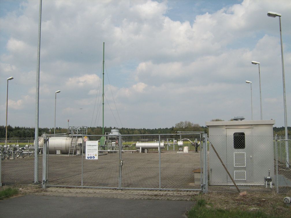 Erdgasförderanlage in der Nähe von Wettmar