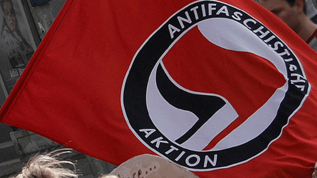 Antifa-Flagge (Symbolbild)