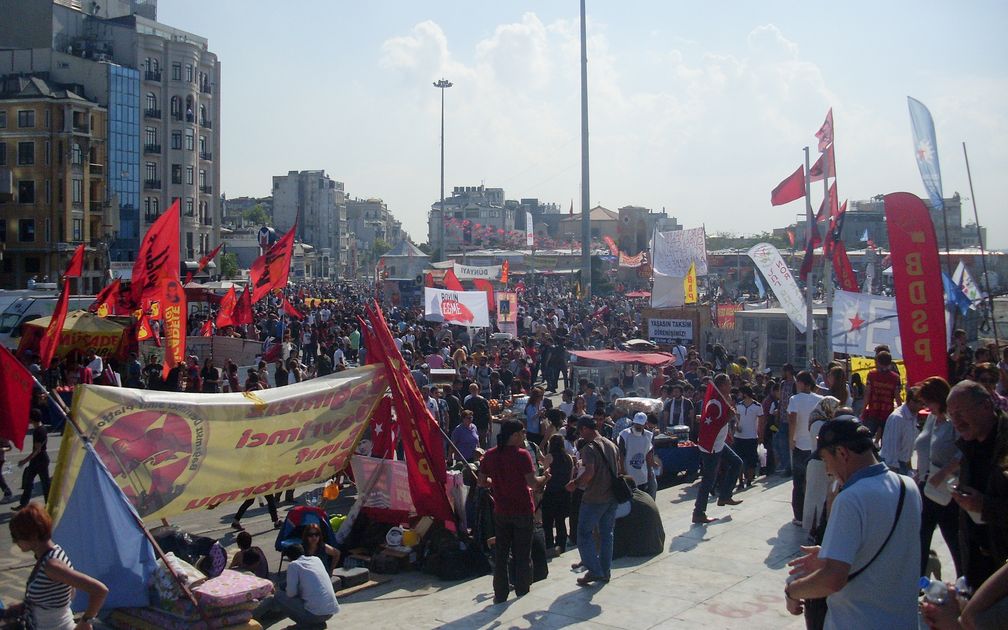 Türkei: Demonstranten auf dem Taksim-Platz am 4. Juni 2013.