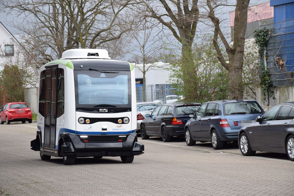 Symbolbild: Autonomer Bus der Stadt Monheim. Bild: Stadt Monheim am Rhein.