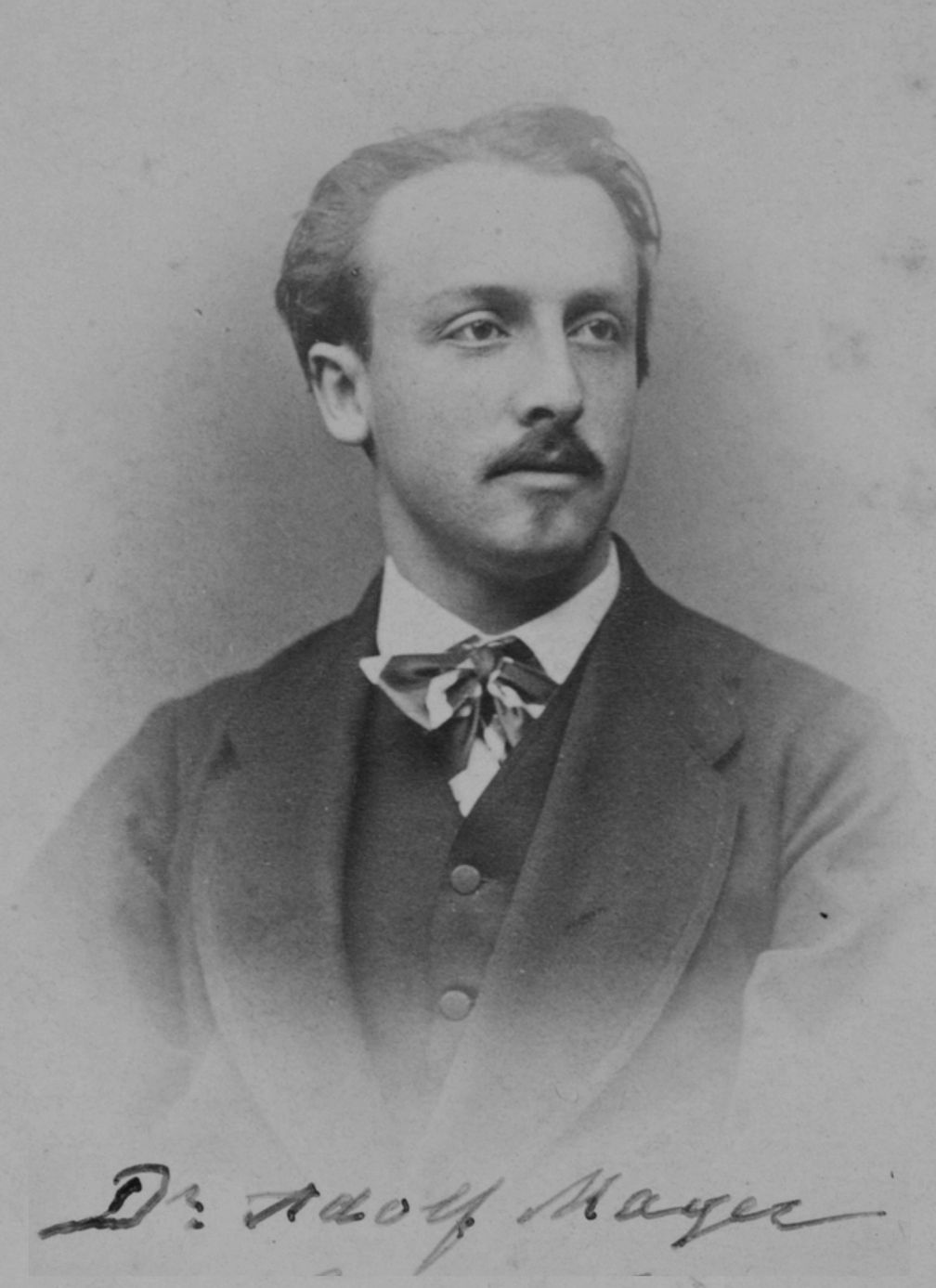 Adolf Mayer 1875 bei der Ernennung zum a.o. Professor