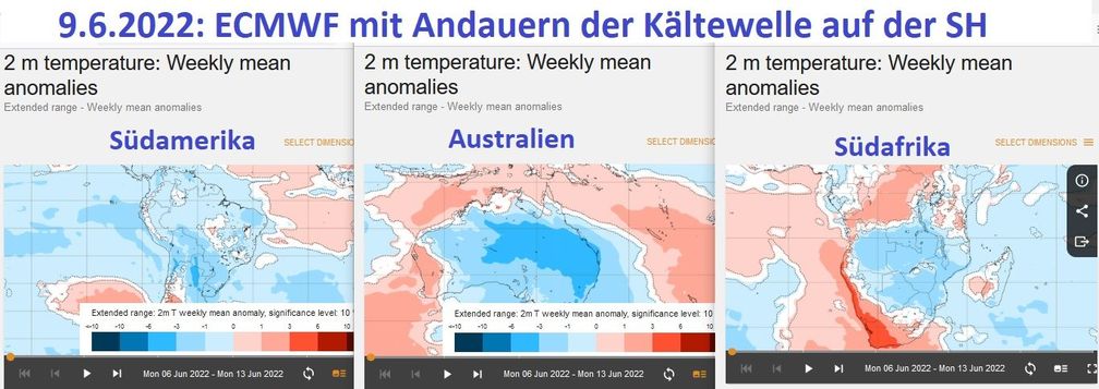 Wieder ist es relativ Kalt auf der Welt in 2022.