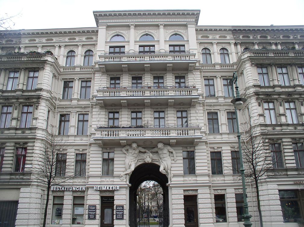Riehmers Hofgarten, Fassade in der Yorckstraße