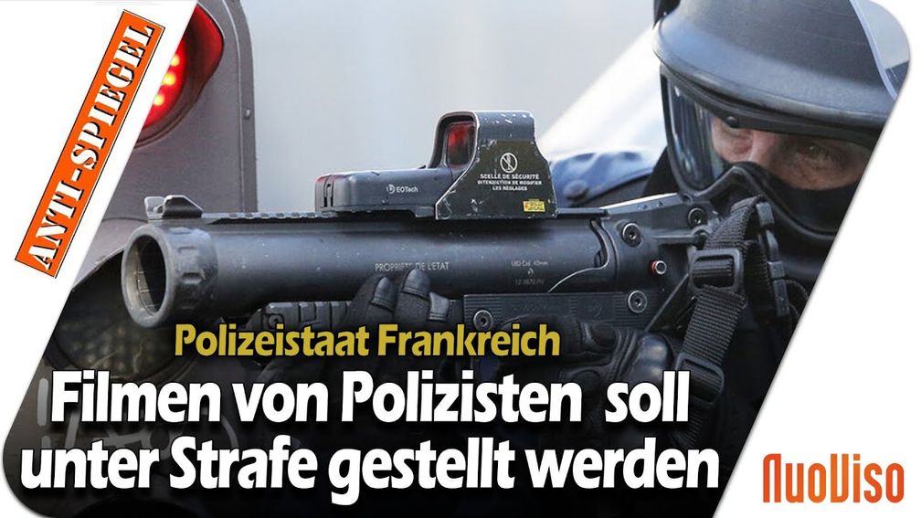 Bild: SS Video: "Polizeistaat Frankreich: Das Filmen von Polizisten soll unter Strafe gestellt werden" (https://youtu.be/dDSkiCZux7M) / Eigenes Werk