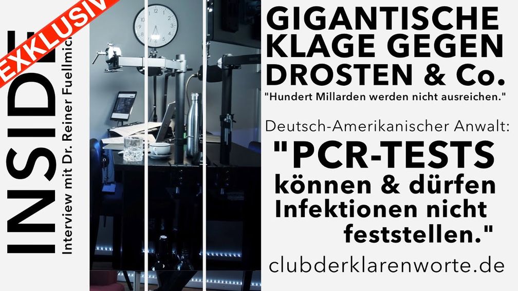 Bild: Screenshot Video: "Exklusiv-Interview: Gigantische Klage gegen Prof. Christian Drosten & Umfeld." (https://youtu.be/gvB0vuM5bek) / Eigenes Werk
