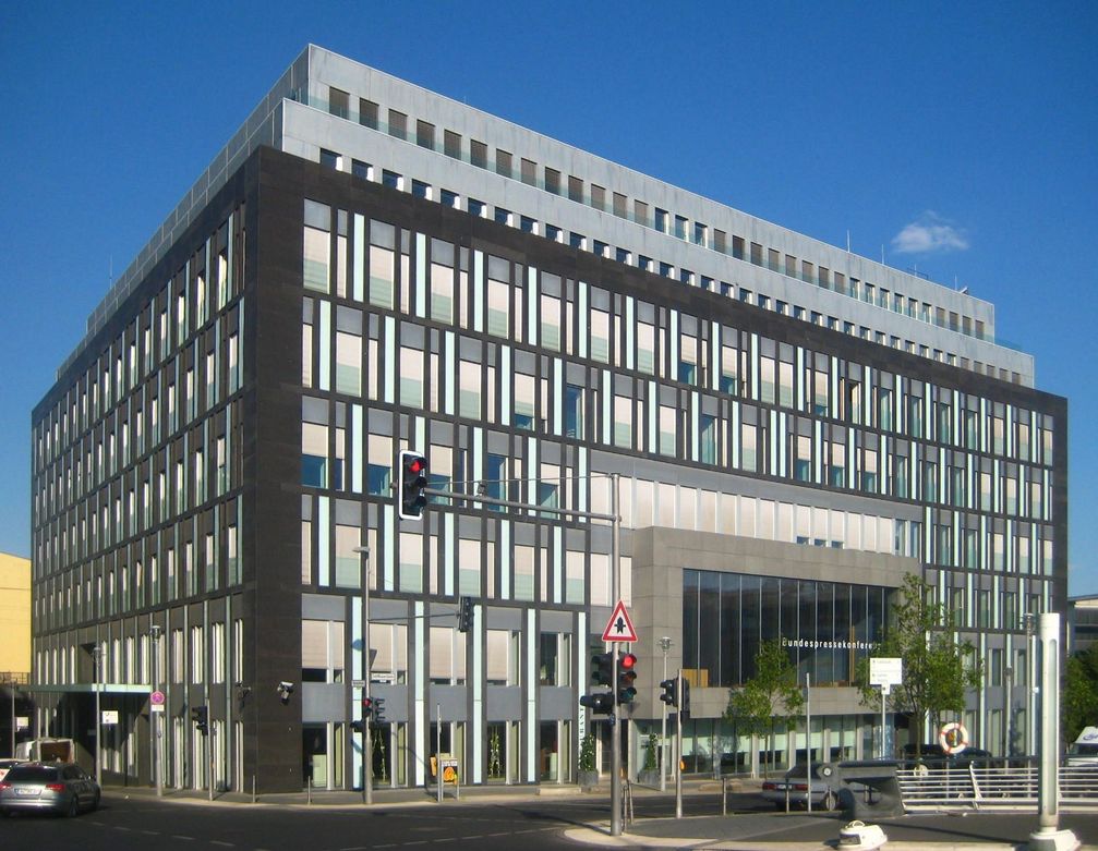 Das Gebäude der Bundespressekonferenz in Berlin