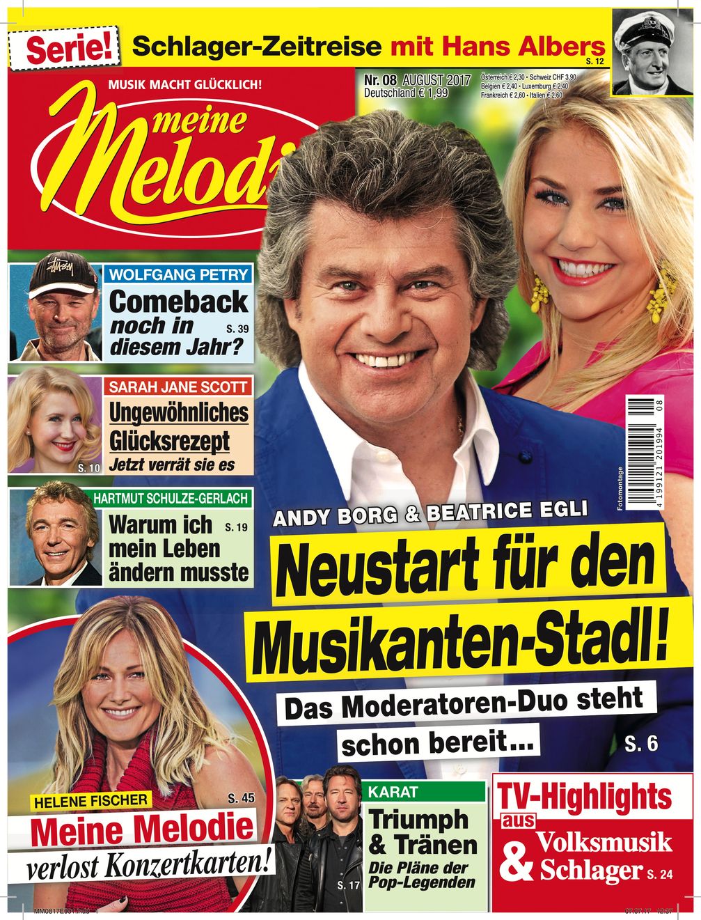 "Meine Melodie" (8/2017; EVT: 20. Juli) August 2017 / Bild: "obs/Meine Melodie"