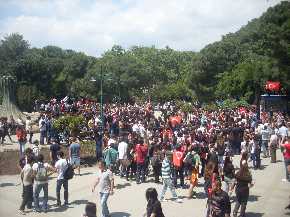 Demonstranten im Gezi-Park am 3. Juni 2013.