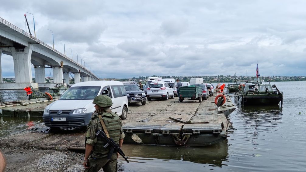 Ponton-Fähre über Dnepr (Archivbild) Bild: RIA Nowosti / Sputnik