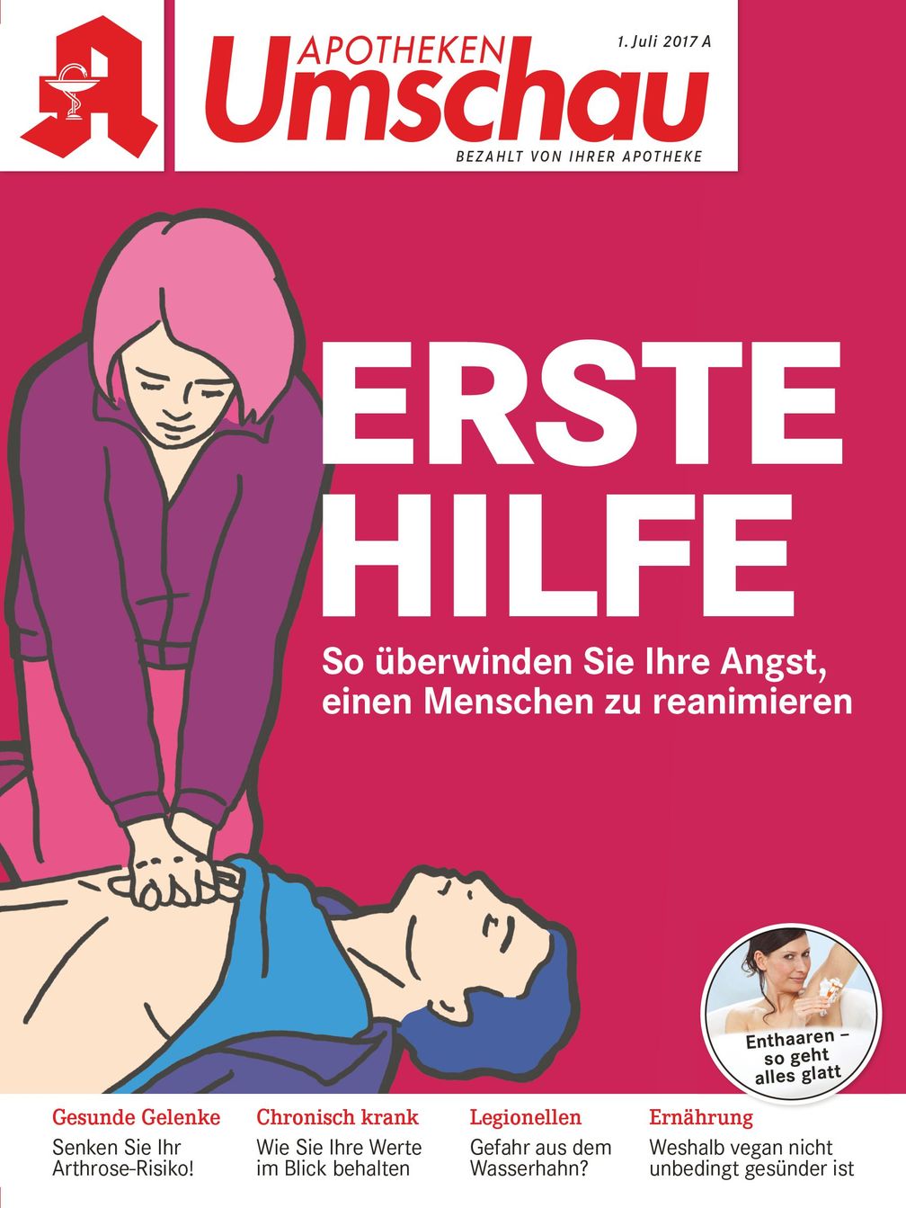 Titelbild Apotheken Umschau A Juli 2017 Bild: "obs/Wort & Bild Verlag - Apotheken Umschau"