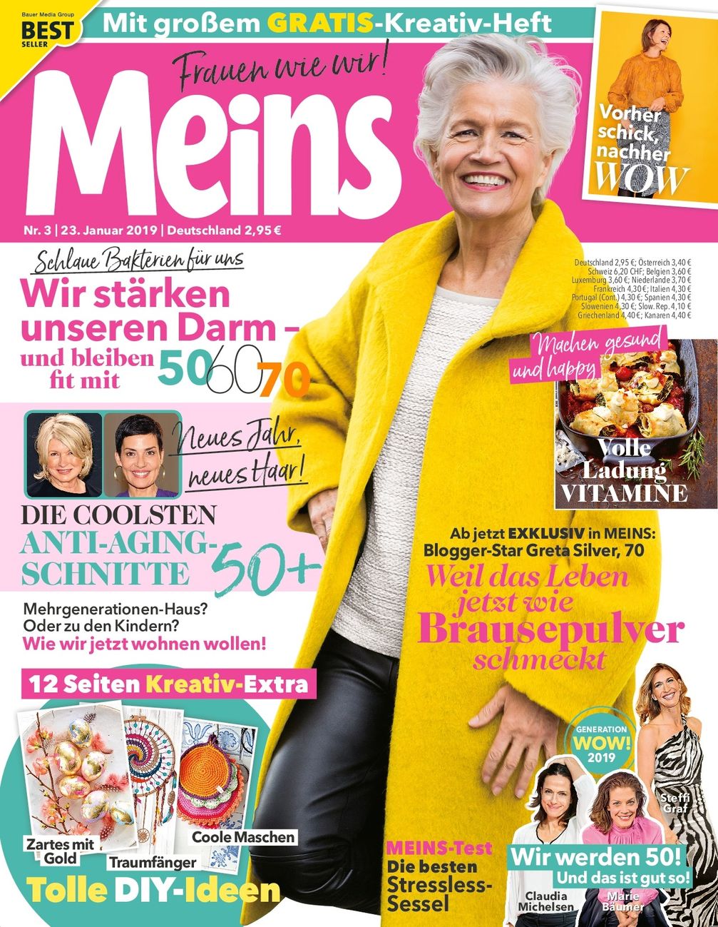 Cover Meins 03/19. Bild: "obs/Bauer Media Group, Meins"