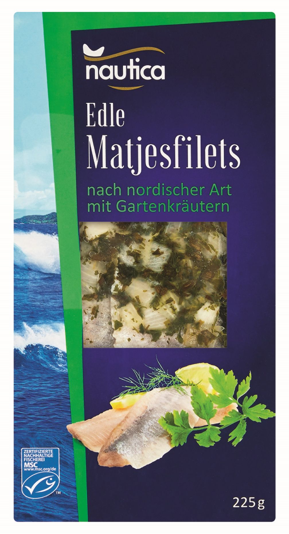 Die Hanseatic Delifood GmbH informiert über einen Warenrückruf der Lebensmittel "Nautica Edle Matjesfilets Nordische Art, 256g", "Nautica Edle Matjesfilets nach nordischer Art mit Zwiebeln, 236g" und "Nautica Edle Matjesfilets nach nordischer Art mit Gartenkräutern, 225g". / Weiterer Text über ots und www.presseportal.de/nr/58227 / Die Verwendung dieses Bildes ist für redaktionelle Zwecke unter Beachtung ggf. genannter Nutzungsbedingungen honorarfrei. Veröffentlichung bitte mit Bildrechte-Hinweis. Bildrechte: Lidl Fotograf: Lidl