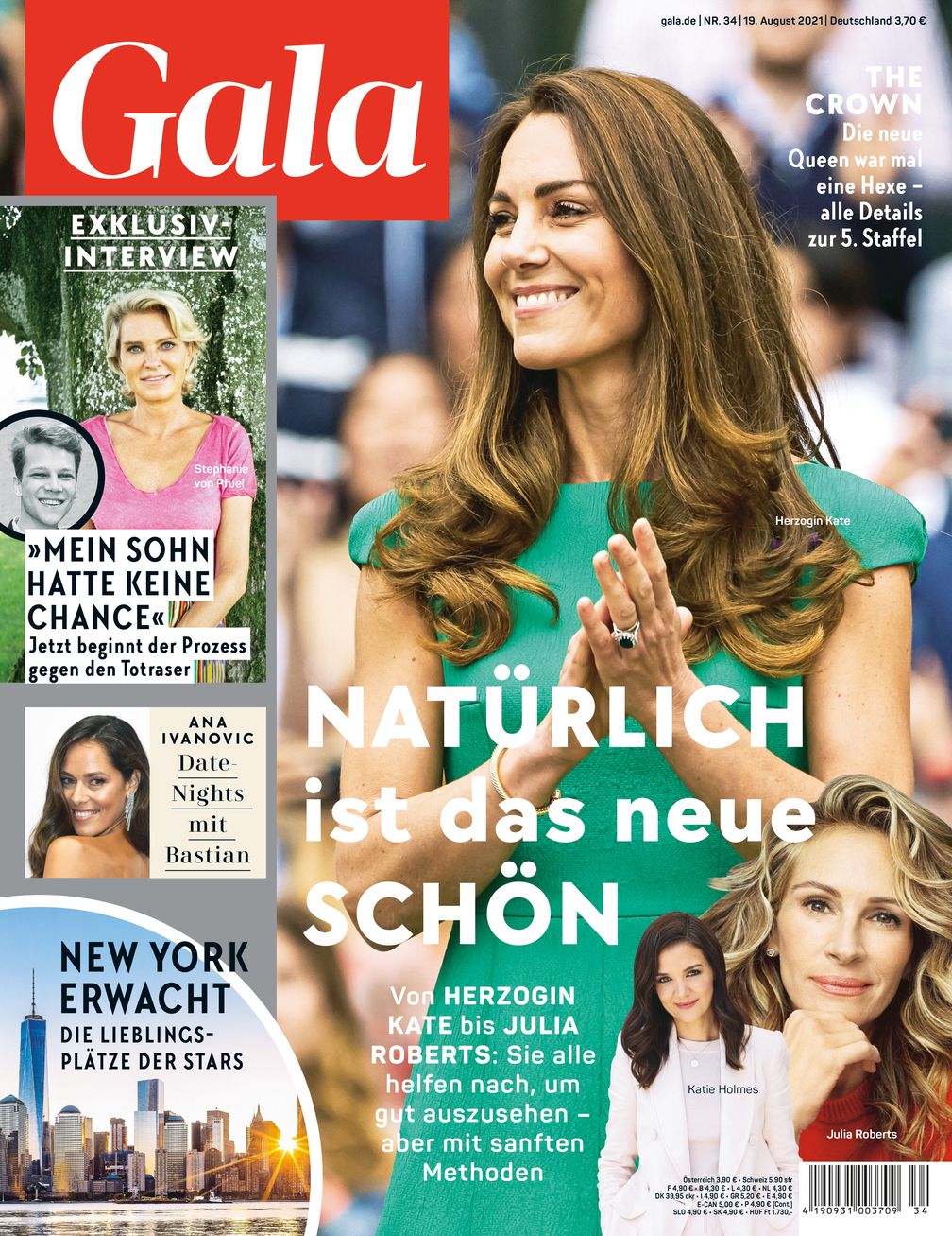 Cover GALA 34/2021 (EVT: 19. August 2021)  Bild: GALA, Gruner + Jahr Fotograf: Gruner+Jahr, Gala