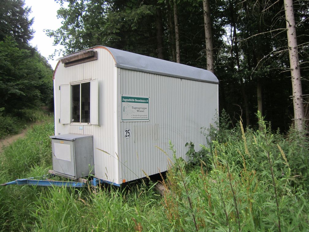 Gestohlener Bauwagen Bild: Polizei