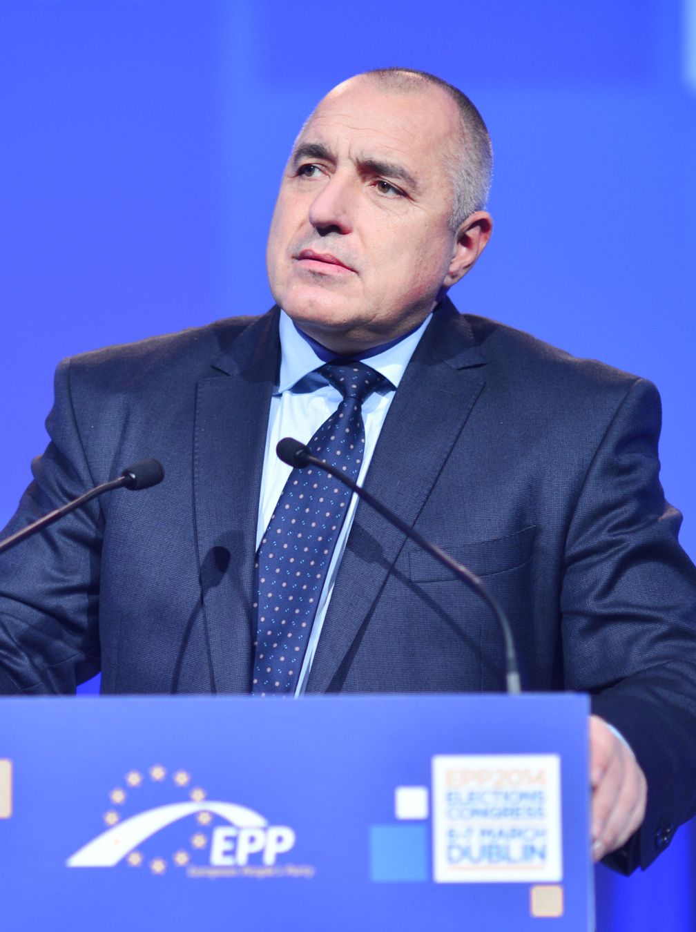 Bojko Borissow auf dem EVP-Kongress in Dublin, 2014