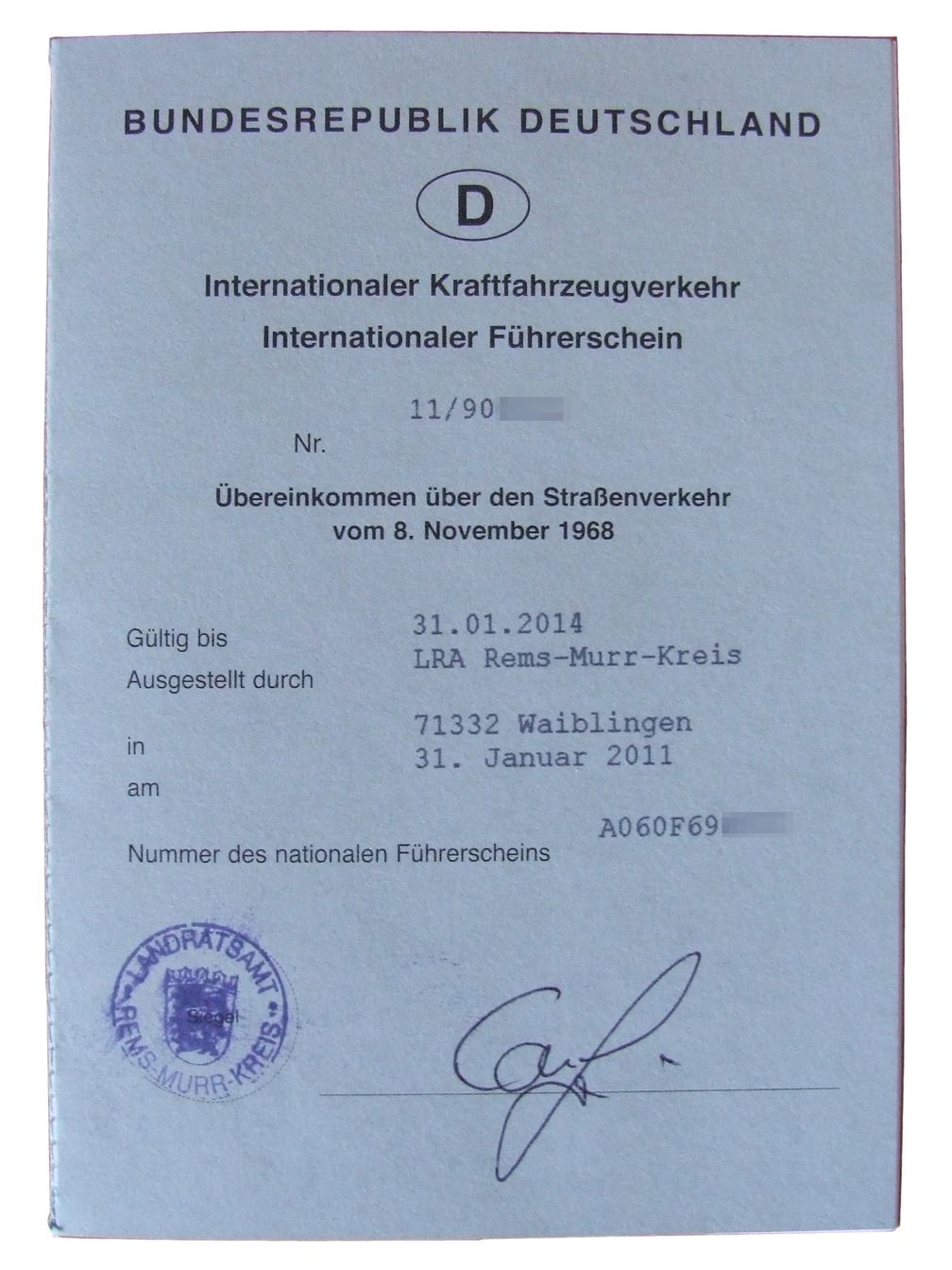 Internationaler Führerschein