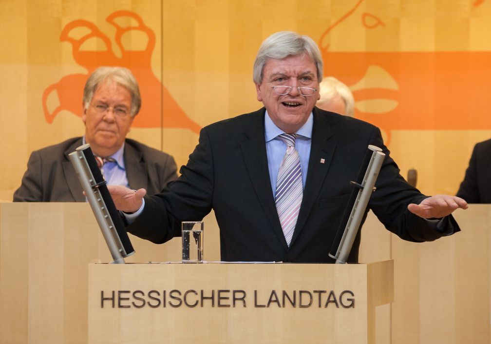 Volker Bouffier 2013 bei einer Rede im Hessischen Landtag