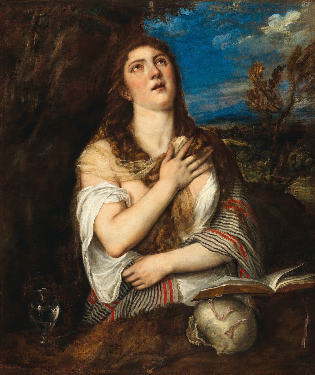 Pieve di Cadore ca. 1485/90 - 1576 Venedig - Die büßende Magdalena, Öl auf Leinwand, 115 x 96,7 cmDorotheum-Auktion 11. Mai 2022, Schätzwert € 1 - 1,5 Millionen Bild: Dorotheum Fotograf: Dorotheum